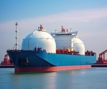 lng tanker carrier in the sea ga